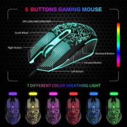 Ensemble clavier, souris, casque et tapis de souris à LED pour jeu, ensemble clavier, souris, casque et tapis de souris à LED ar