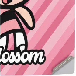 Skinit Decal Gaming Skin Compatible avec la console PS5 Slim Disk - Design de cœurs roses en fleurs Powerpuff Girls de Cartoon N