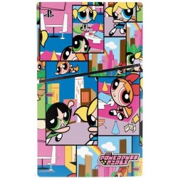 Skinit Decal Gaming Skin Compatible avec la console PS5 Slim Digital Edition - Design de patchs Powerpuff Girls de Cartoon Netwo