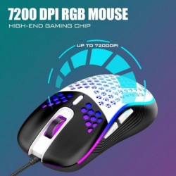 Ensemble clavier et souris de jeu RedThunder 60 %, mini clavier rétroéclairé RVB ultra-compact à 61 touches, souris optique en n