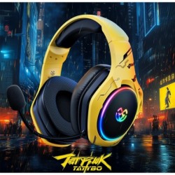 Casques de jeu sans fil pour PS5 PS4 PC, 40 heures et plus, mode WiFi 2,4 GHz et casque sans fil Bluetooth 5.3 avec microphone a