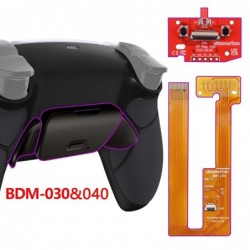 Kit de reprogrammation des boutons en métal noir eXtremeRate (RMB) Ver. RISE pour manette PS5 BDM-030 040 050 avec coque arrière