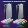 Station de refroidissement LHFDIAN PS5 Slim/PS5, support PS5 avec LED RVB, station de charge double contrôleur pour PS5, chargeu