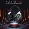 Casques de jeu FIFINE RGB, casque supra-auriculaire confortable avec microphone, connexion jack audio filaire, écouteurs antibru