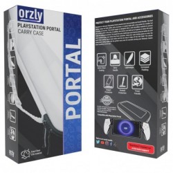 Étui de transport Orzly conçu pour le lecteur à distance PlayStation Portal pour console PS5 pouvant contenir des accessoires, u