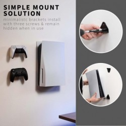 Support de montage mural et sous bureau 2 en 1 VIVO conçu pour la console de jeu PS5, PlayStation 5 Standard et Digital Edition,