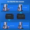 Support PS5, support PS5 Slim avec station de refroidissement et station de chargement du contrôleur pour console PS5 Slim Disc/