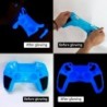 Coque de protection en silicone antidérapant et épais pour manette PS5 qui brille dans le noir, compatible avec la manette PS5, 