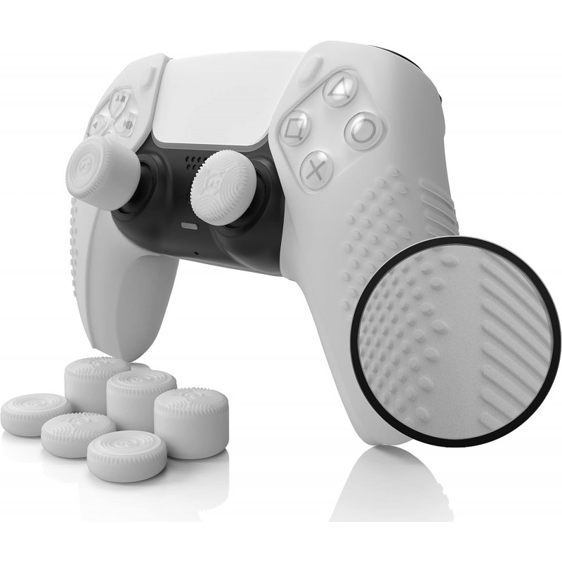 Skin Foamy Lizard SensePro pour manette PS5 | Compatible avec station d'accueil, coque en gel de silicone souple et antidérapant