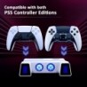 NexiGo Support de refroidissement silencieux pour PS5 avec lumière LED RVB, double station de charge compatible avec le contrôle