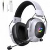 Casque de jeu sans fil 2,4 GHz pour PS5/PS4/PC/Mac, casque de jeu Bluetooth 5.3 Tac Master avec microphone antibruit, pilotes 50