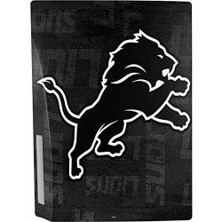 Skinit Decal Gaming Skin Compatible avec PS5 Bundle - Design noir et blanc sous licence officielle NFL Detroit Lions