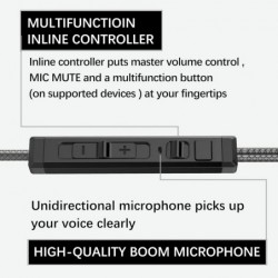 SoundMaster Pro V1 - Écouteurs de jeu avec deux pilotes audio, Battle Buds, micro en ligne avec sourdine et contrôle du volume, 