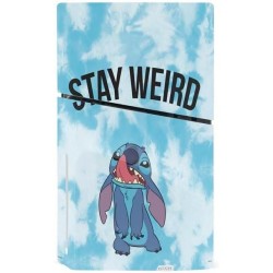 Skinit Decal Gaming Skin Compatible avec PS5 Slim Disk Bundle - Design Disney Lilo et Stitch Stay Weird sous licence officielle