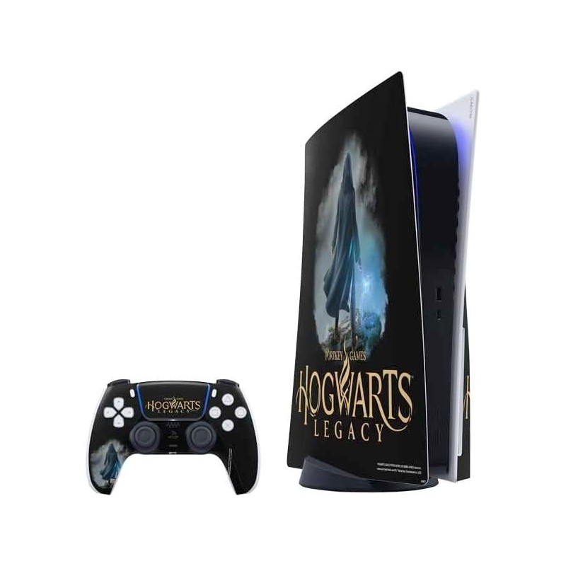 Skinit Decal Gaming Skin Compatible avec le pack PS5 - Conception artistique de personnages de l'héritage de Poudlard de Wizardi