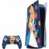 Skinit Decal Gaming Skin Compatible avec PS5 Bundle - Motif imprimé floral Disney Alice au pays des merveilles (animé) sous lice