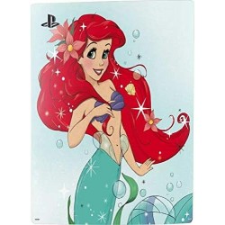 Skinit Decal Gaming Skin Compatible avec le pack PS5 - Design artistique scintillant Ariel La Petite Sirène de Disney sous licen