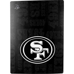 Skinit Decal Gaming Skin Compatible avec PS5 Bundle - Design noir et blanc sous licence officielle NFL San Francisco 49ers