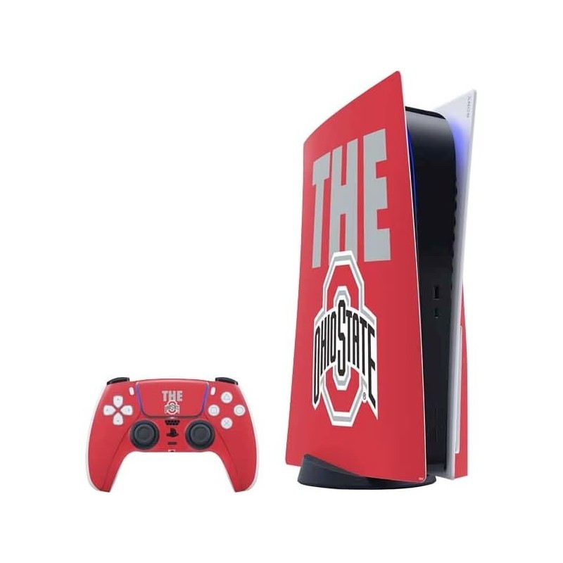 Skinit Decal Gaming Skin Compatible avec PS5 Bundle - Licence officielle Ohio State University The Ohio State Buckeyes Design