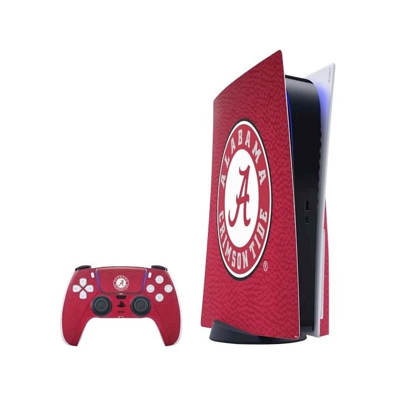 Skinit Decal Gaming Skin Compatible avec le pack PS5 - Design de sceau de l'Université d'Alabama sous licence officielle