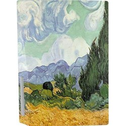 Skinit Decal Gaming Skin Compatible avec PS5 Bundle - Licence officielle Van Gogh - Champ de blé avec cyprès par Van Gogh Design