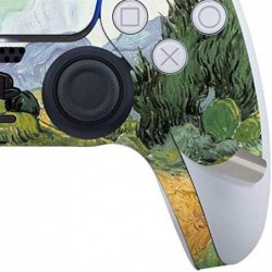 Skinit Decal Gaming Skin Compatible avec PS5 Bundle - Licence officielle Van Gogh - Champ de blé avec cyprès par Van Gogh Design