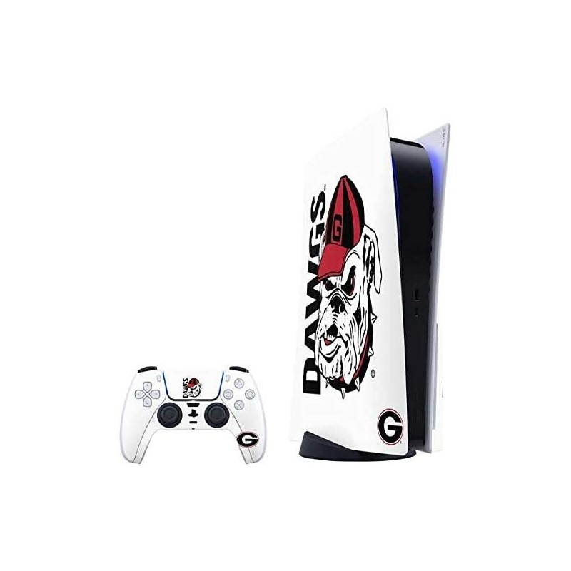 Skinit Decal Gaming Skin Compatible avec le pack PS5 - Design sous licence officielle de l'Université de Géorgie Dawgs