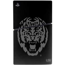 Skinit Decal Gaming Skin Compatible avec PS5 Slim Digital Edition Bundle - Design LSU Geaux Tigers sous licence officielle