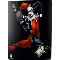 Skinit Decal Gaming Skin compatible avec la console et le contrôleur PS5 - Design officiel Warner Bros Evil Harley Quinn