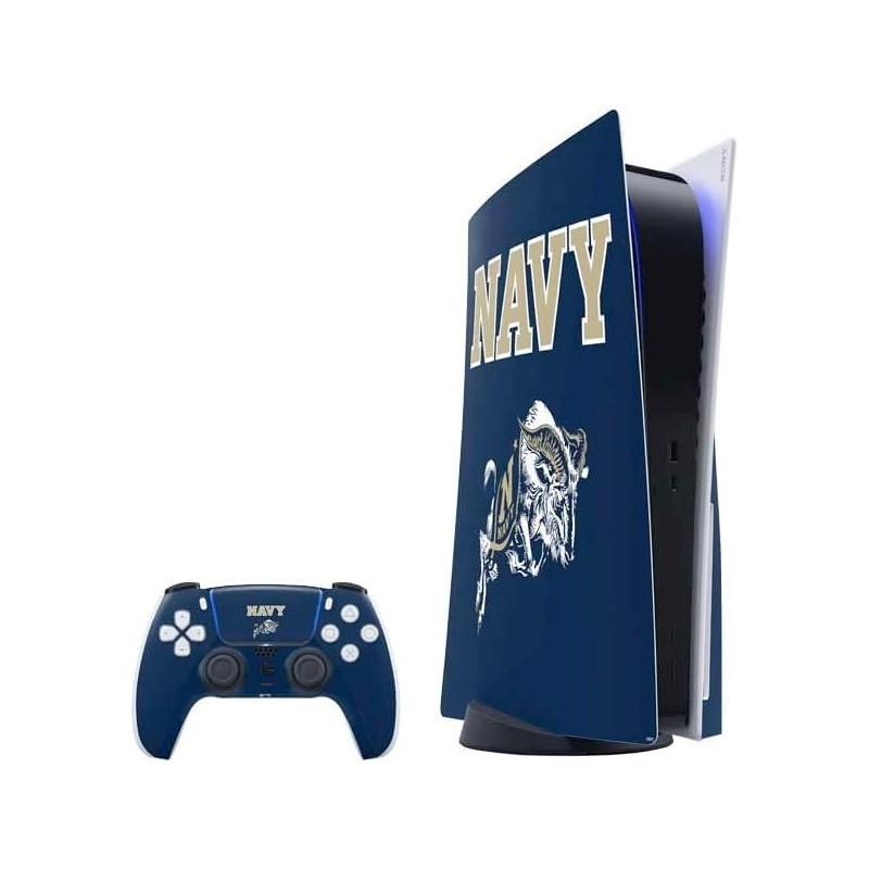 Skinit Decal Gaming Skin Compatible avec la console et le contrôleur PS5 - Design bleu marine sous licence officielle