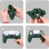 Accessoires PS5, Skin pour manette PS5, Housse en silicone pour manette PS5 Vert