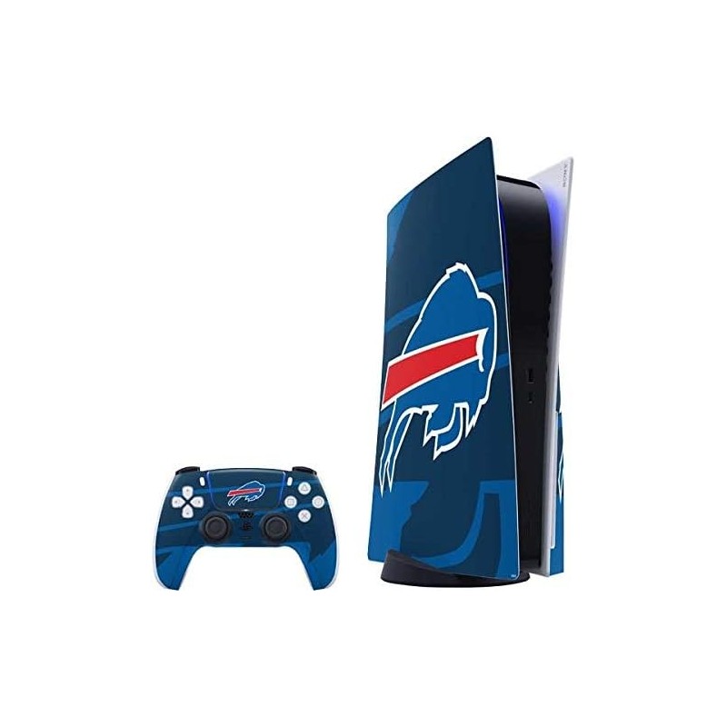 Skinit Decal Gaming Skin Compatible avec le pack PS5 - Design double vision des Buffalo Bills de la NFL sous licence officielle