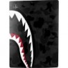 Skinit Decal Gaming Skin Compatible avec la console PS5 Digital Edition + contrôleur - Licence officielle Design original Shark 