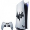 Skinit Decal Gaming Skin compatible avec la console et le contrôleur PS5 - Conception du logo Batman Arkham de Warner Bros sous 