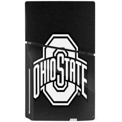 Skinit Decal Gaming Skin Compatible avec PS5 Slim Disk Bundle - Design noir sous licence officielle de l'Ohio State University O