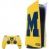 Skinit Decal Gaming Skin Compatible avec la console et le contrôleur PS5 - Logo Michigan M sous licence officielle Design jaune