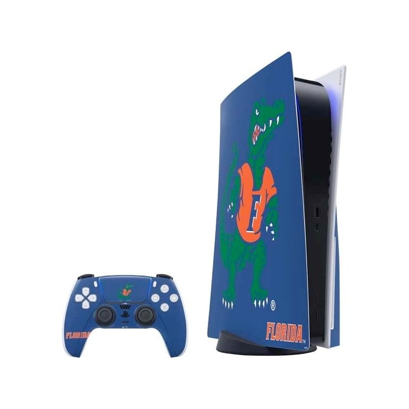 Skinit Decal Gaming Skin Compatible avec le pack PS5 - Conception de mascotte des Gators de l'Université de Floride sous licence