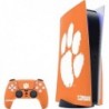 Skinit Decal Gaming Skin Compatible avec le pack PS5 - Motif imprimé tigre de l'Université Clemson sous licence officielle