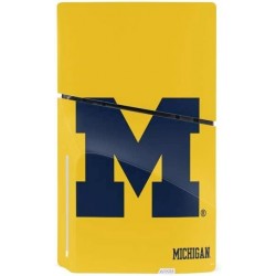 Skinit Decal Gaming Skin Compatible avec PS5 Slim Disk Bundle - Logo M de l'Université du Michigan sous licence officielle Desig