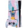 Skinit Decal Gaming Skin Compatible avec PS5 Slim Disk Bundle - Design Disney Lilo et Stitch Pineapple Stitch sous licence offic