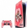 Skinit Decal Gaming Skin compatible avec la console et le contrôleur PS5 - Design de cœurs Powerpuff Girls sous licence officiel