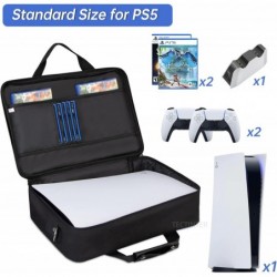 TECTINTER Étui de transport compatible avec la console PlayStation 5 Sac de voyage pour étui de transport PlayStation 5, console