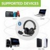 Avantree C519M - Casque Bluetooth avec micro pour PS5 et Switch, casque sans fil avec adaptateur USB C pour PC et ordinateur por