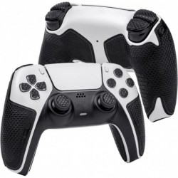 Poignées de manette compatibles avec PlayStation 5 DualSense, antidérapantes, absorbantes de la transpiration, kit de peau textu