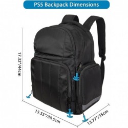 Sac à dos pour console de jeu compatible avec PS5/PS5 Slim, sac de transport de protection compatible avec la console Sony PlayS