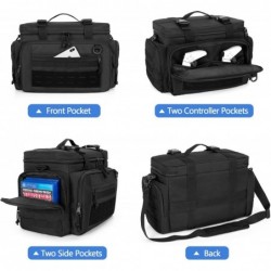 Étui de transport tactique compatible avec la console PS5, sac de transport pour console de voyage avec diverses poches pour ord