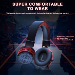 Casque de jeu sans fil 2,4 GHz, casque de jeu pour PC, PS5, PS4, Switch, batterie longue durée 60H, microphone antibruit amovibl