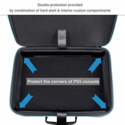 Étui de transport rigide Zadii compatible avec PS5, sac de voyage de protection pouvant contenir la PlayStation 5 d'origine, les