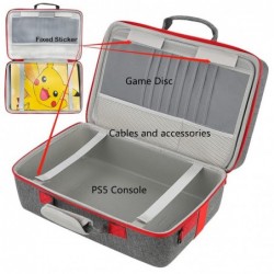 Étui de transport ASNOMY compatible avec PS5, étui de transport rigide, sac de voyage, étui de protection organisateur pour cons