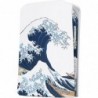 eXtremeRate eXcover The Great Wave Top Bottom Cover Compatible avec la console PS5 Disc Edition, coque de remplacement pour plaq